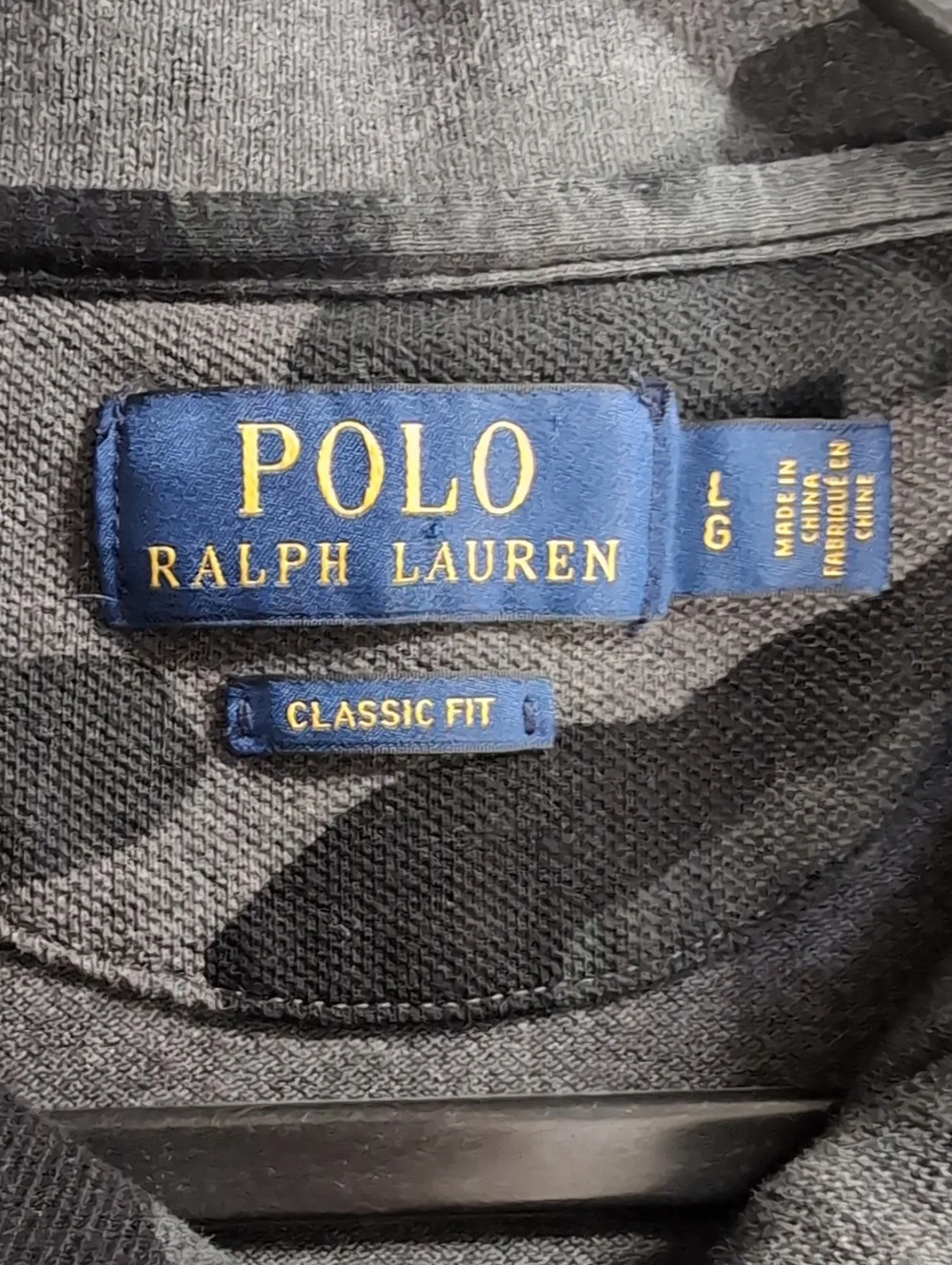 Polo Ralph Lauren Midnight Shadow Camo Polo Shirt Mens Large Dark Pony